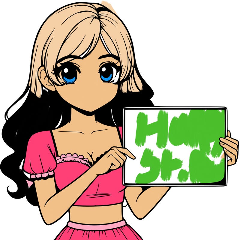 realistic pretty girl holding blank sign