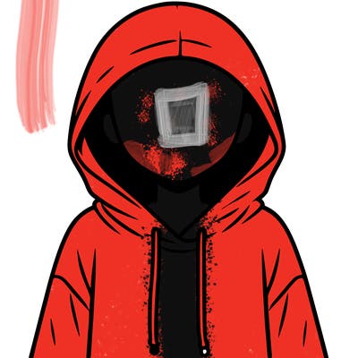 faceless girl in hoodie
