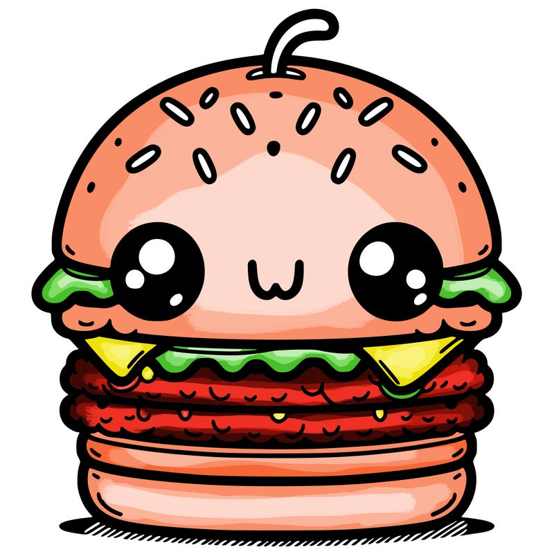 burger cute