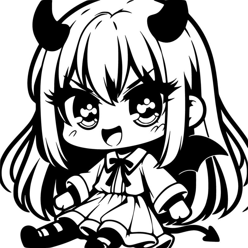 evil cute anime