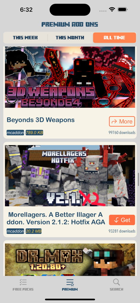 MODS FOR MINECRAFT MCPE ADDONS - Liste von Premium-Minecraft-MCPE-Mods mit Waffen- und Kreaturen-Addons