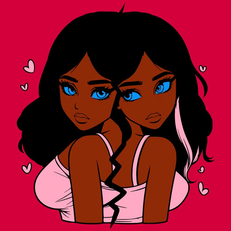 realistic girl split