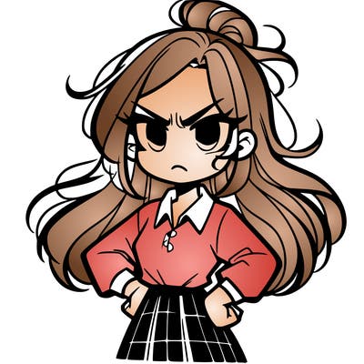 angry girl