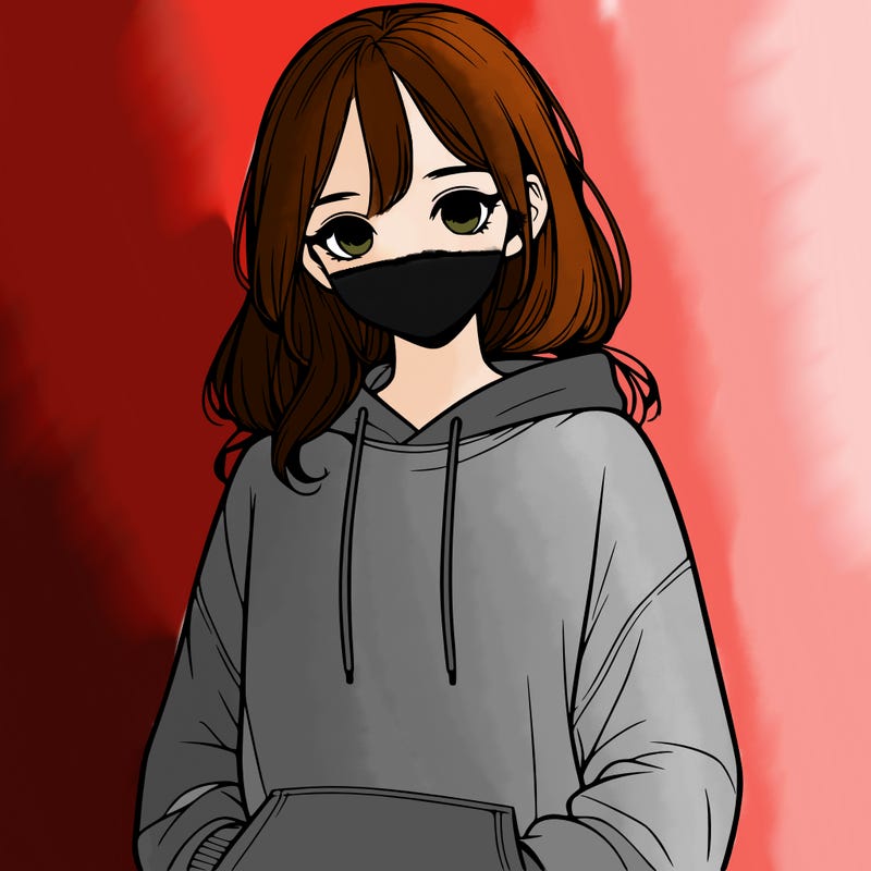 realistic girl with sweat shirt on