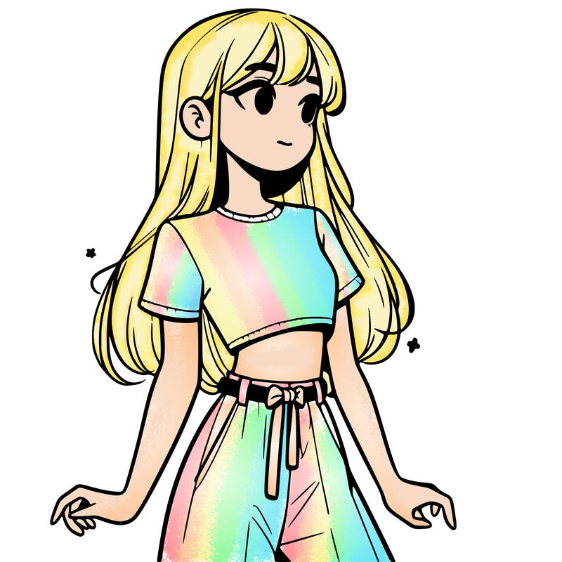 girl in a cute crop top