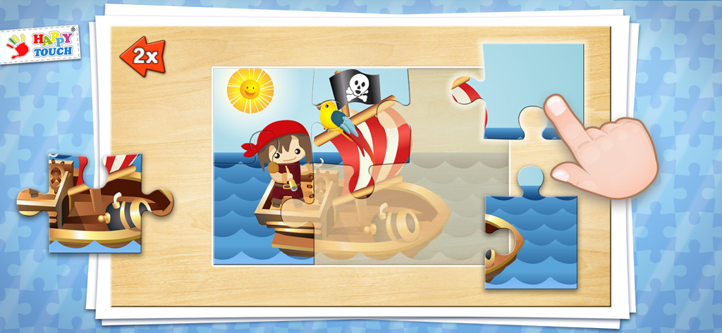 BOY-GAMES PUZZLE Happytouch® - Pirate ship jigsaw puzzle game for toddlers by Happytouch