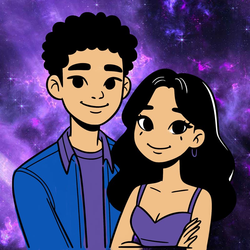 black woman and asian man couple