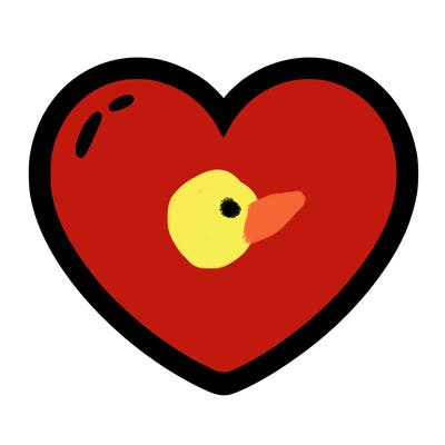a blank heart