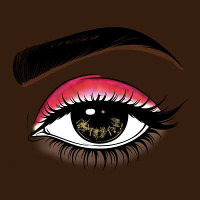 eye closed realistic