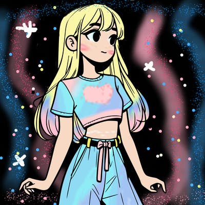 girl in a cute crop top