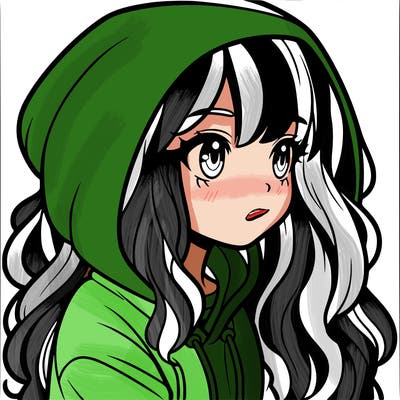 girl in hoodie