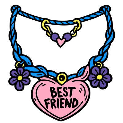 best friend necklace