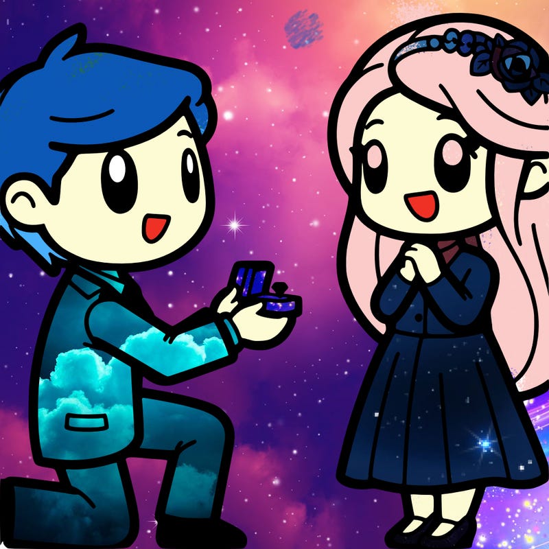 boyfriend purposing to his girlfriend