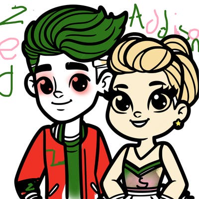 zed and addison from zombies