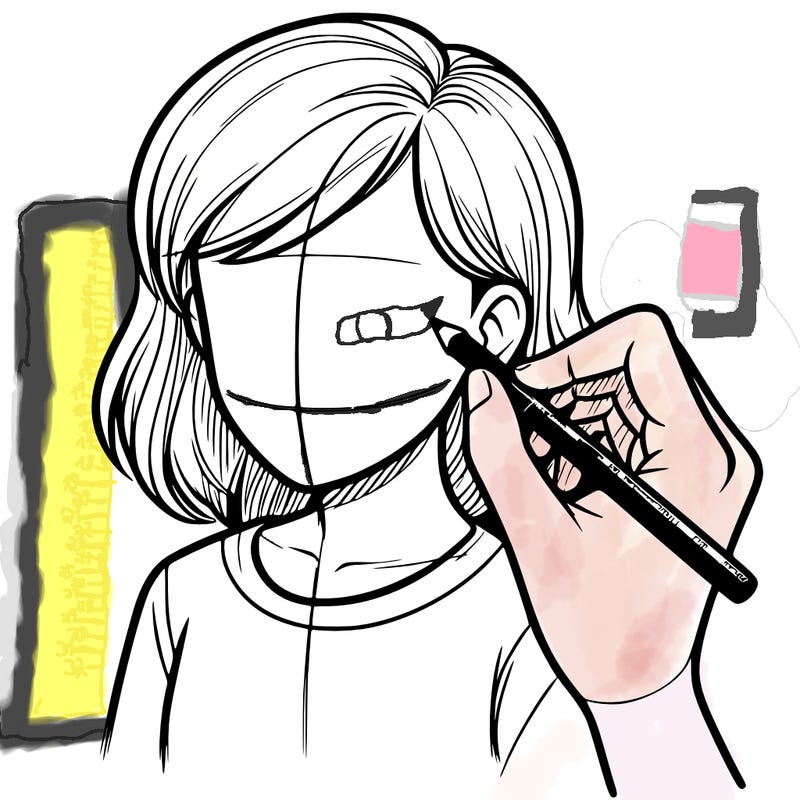 drawing a realistic person