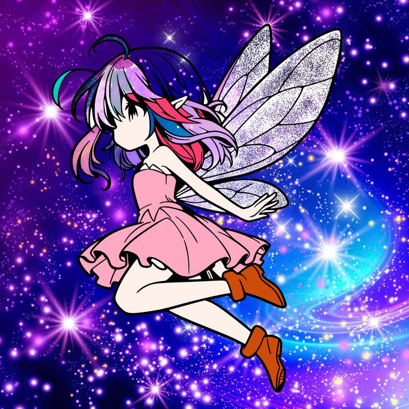 manga fairy flying
