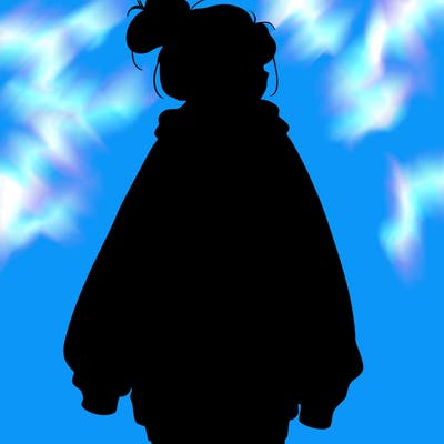 realistic girl with a oversized sweatshirt on and a bun