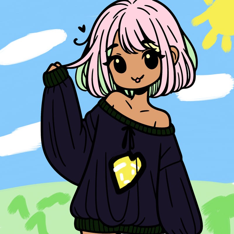 girl in baggy sweater hanging off her shoulder