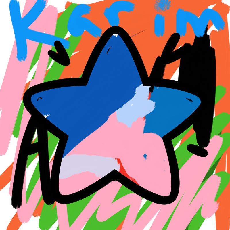 a blank star