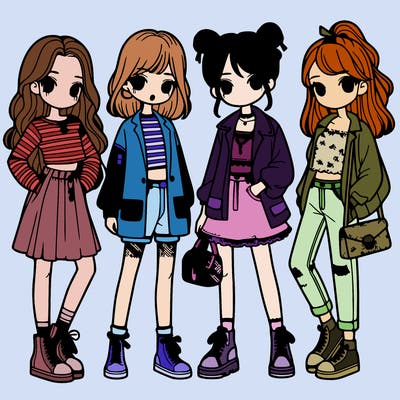 girls with fashion