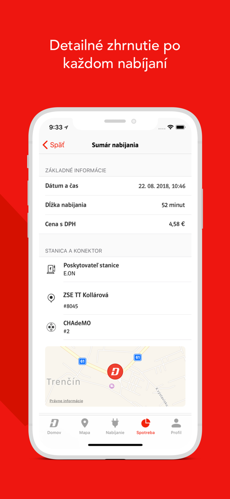 ZSE Drive app screen showing a detailed summary of an electric vehicle charging session including cost and duration.