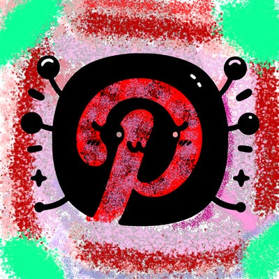 pinterest logo minimalistic