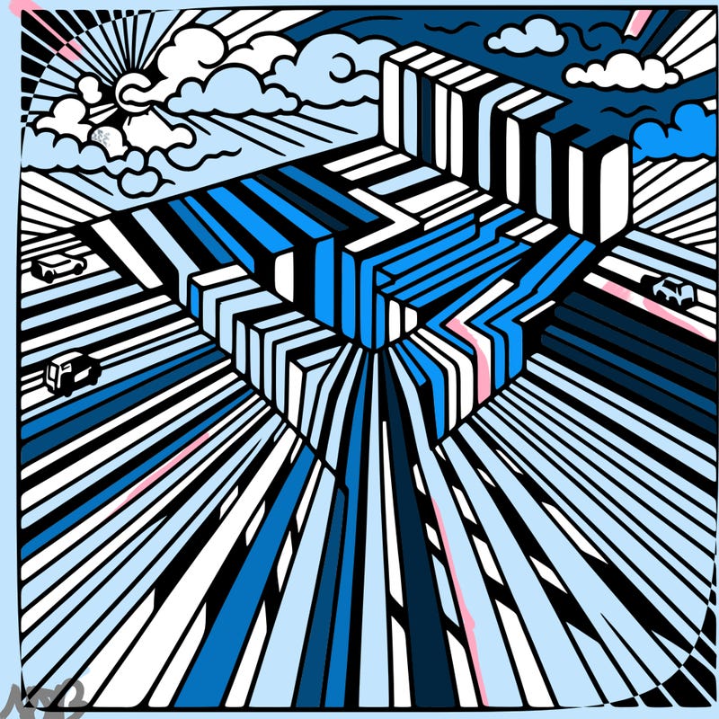 optical illusion all over the page