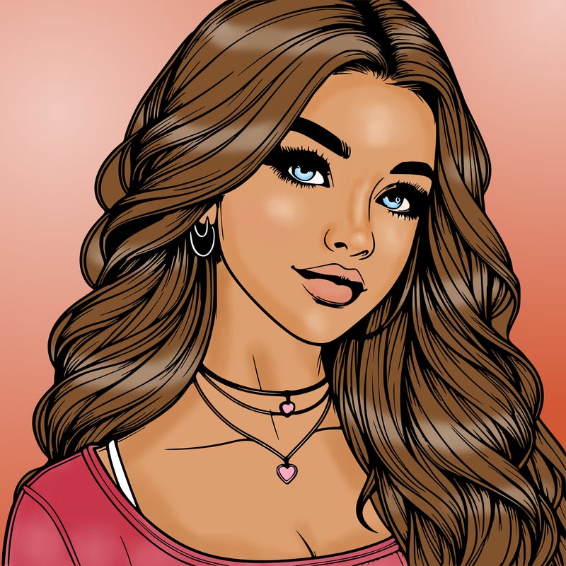 detailed realistic girl