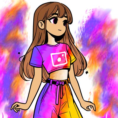 girl in a cute crop top