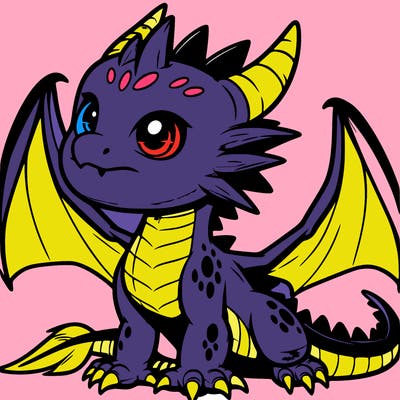 fierce baby night dragon
