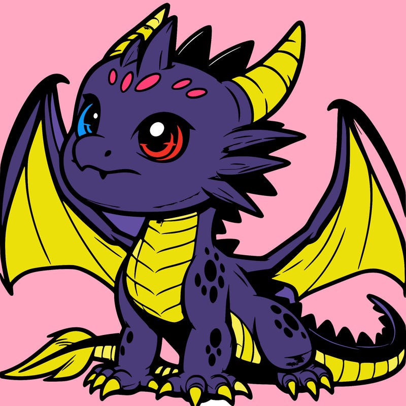fierce baby night dragon