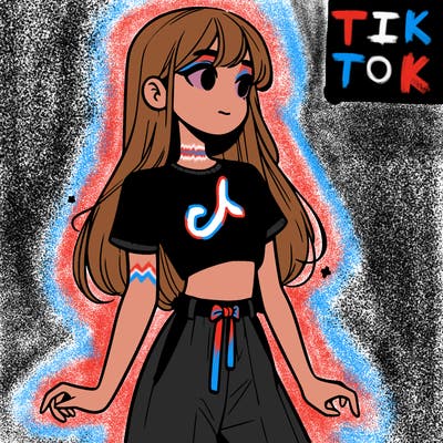 girl in a cute crop top