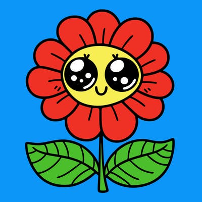 flower with eyes