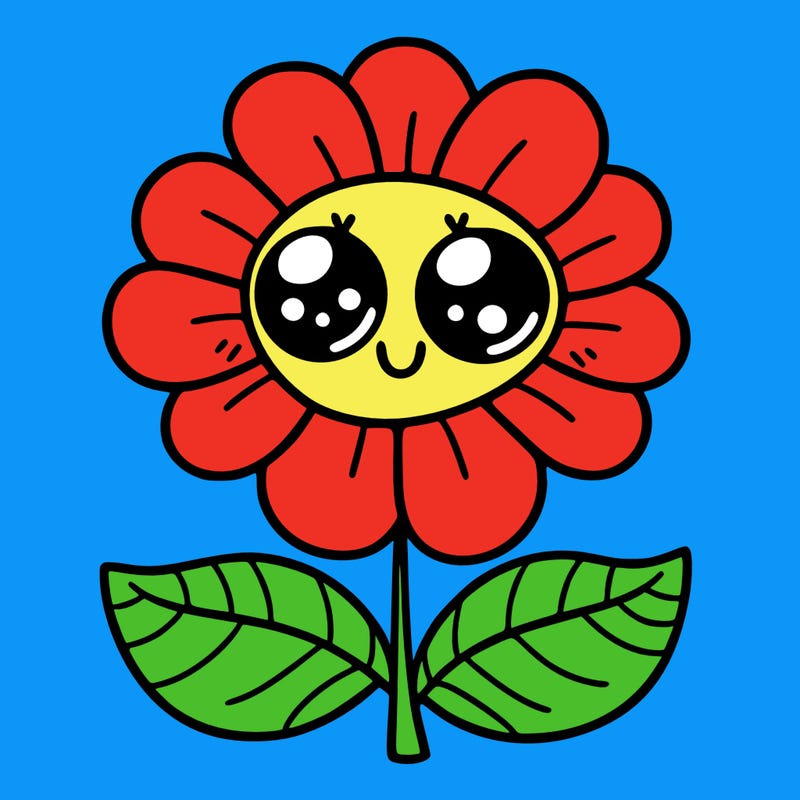 flower with eyes