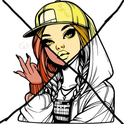 realistic hip hop girl