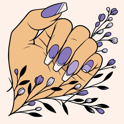 nails with french tip