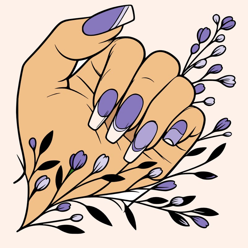 nails with french tip