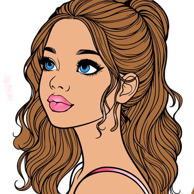 beautiful realistic girl