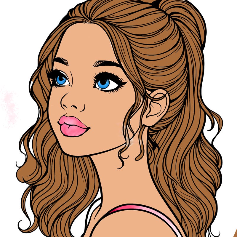 beautiful realistic girl