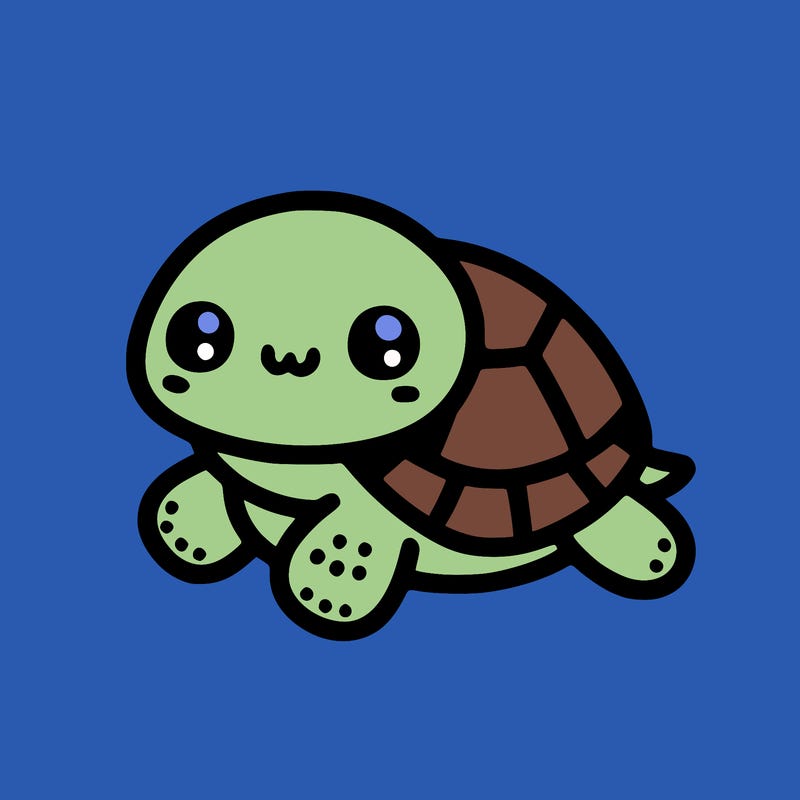 cute simple little turtle