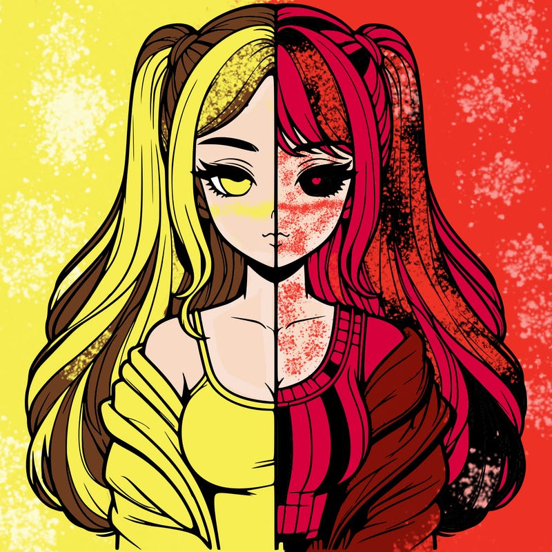 realistic girl split