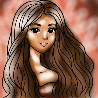 woman with long hair