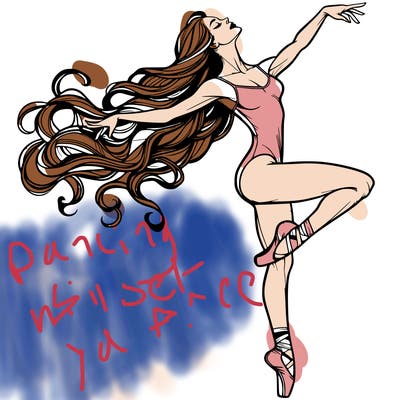 realistic woman dancer