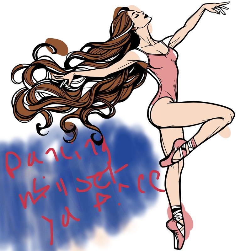 realistic woman dancer