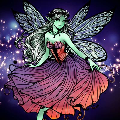 realistic mythical fairy