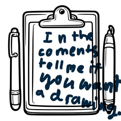 blank clip board with pen