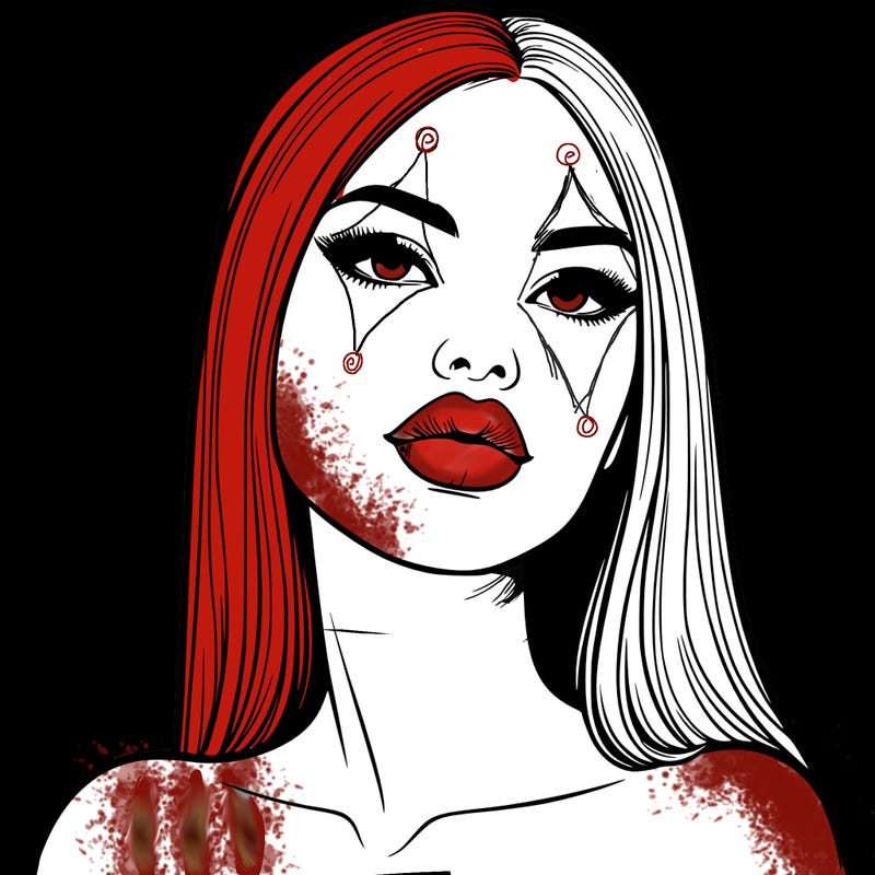 realistic woman with full lips