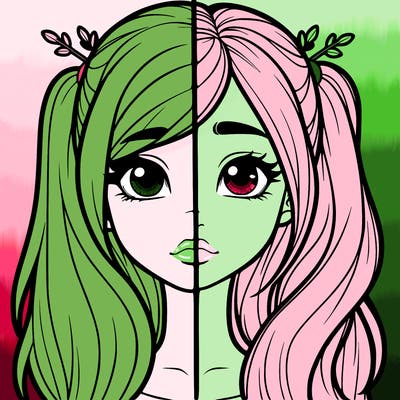 realistic girl split