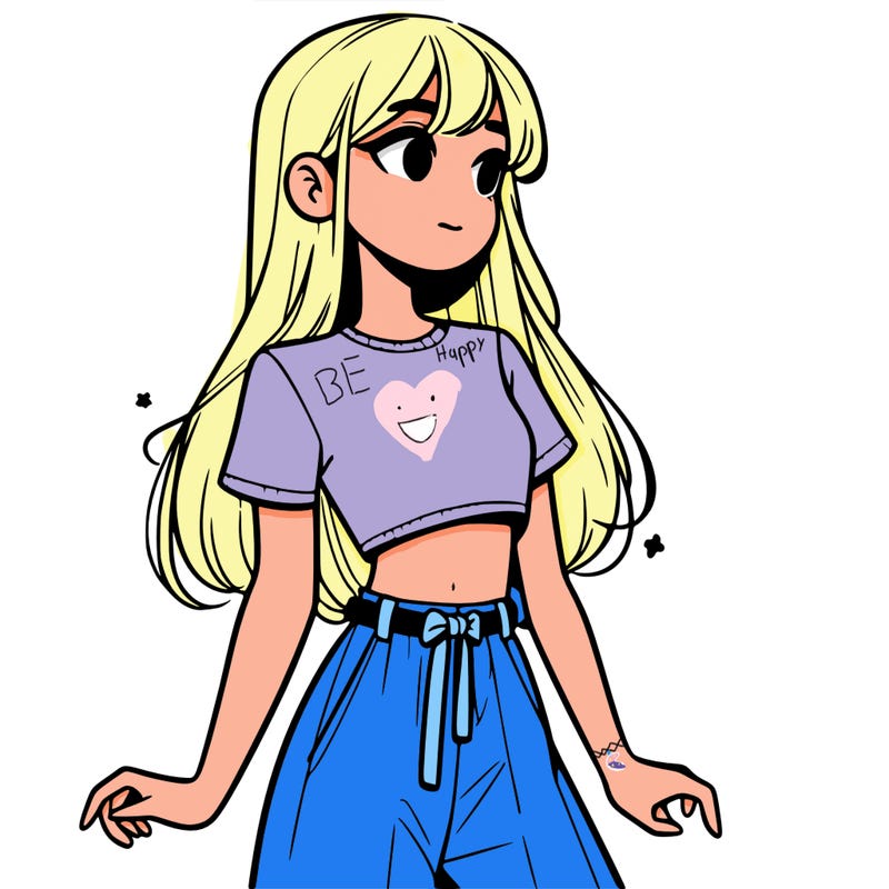 girl in a cute crop top