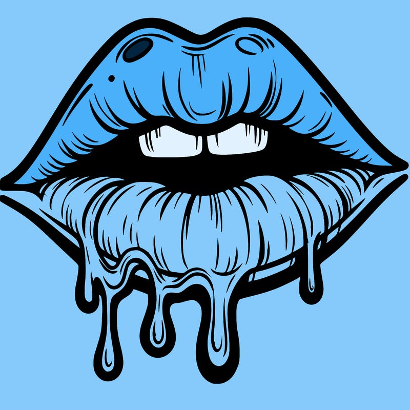 lips that look realistic and drip